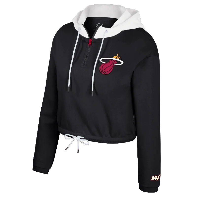 Stadium Essentials Miami HEAT Quarter Zip Women's Hoodie