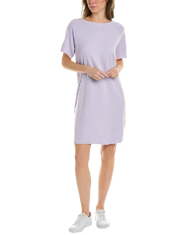 EILEEN FISHER Terry Bateau Neck Sweatshirt Dress