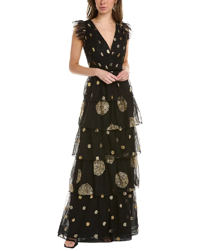 Marchesa Notte Tiered Gown