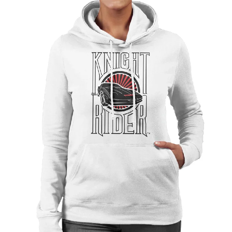 Knight Rider Text And Logo Women's Hooded Sweatshirt