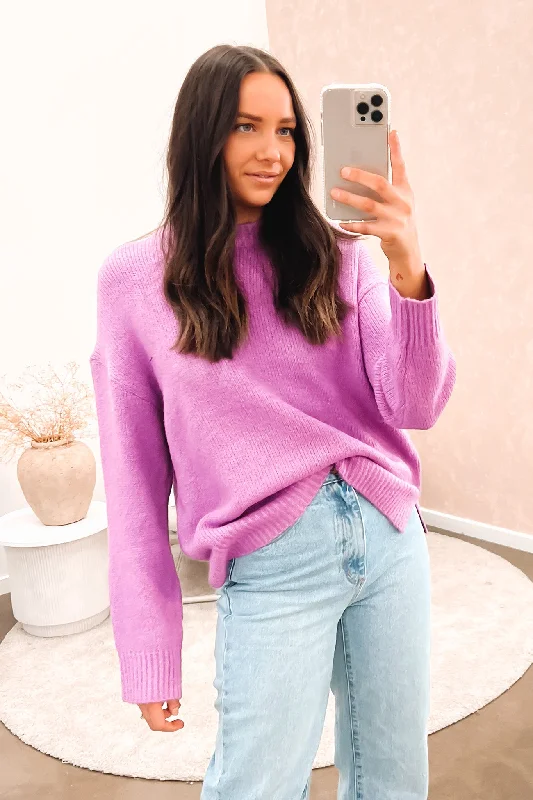 Ellie Knit Jumper Plum