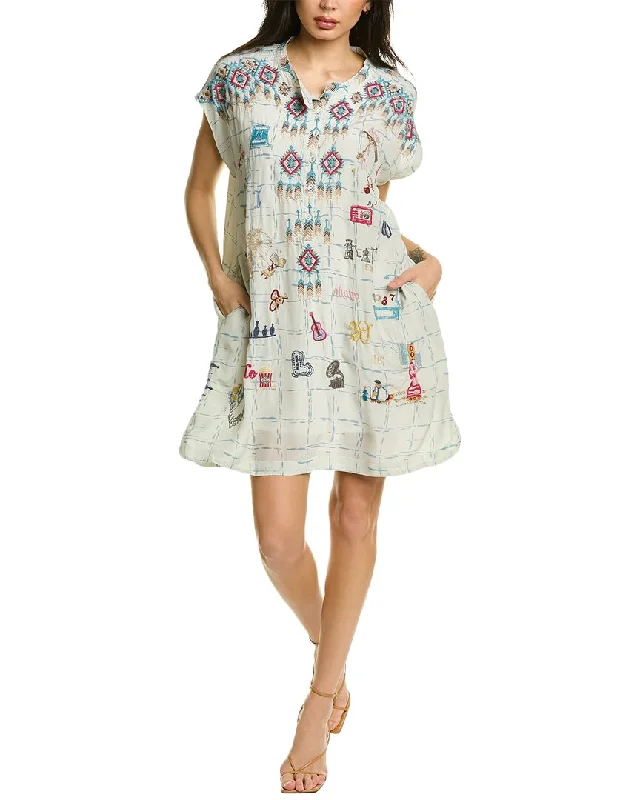 Johnny Was Rondo Silk Tunic Dress