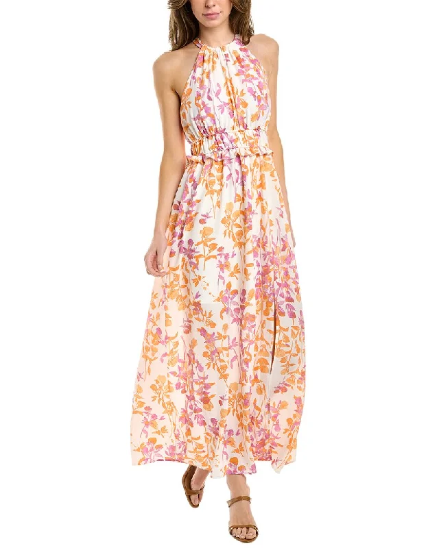 MAISON TARA Halter Maxi Dress