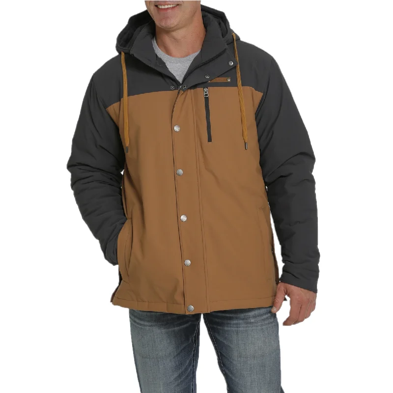 Cinch® Men's Brown Lined Color Block Ski Coat MWJ1574001