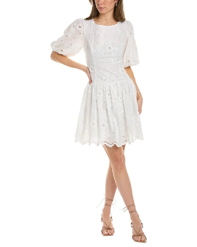 Marchesa Notte Lace Mini Dress