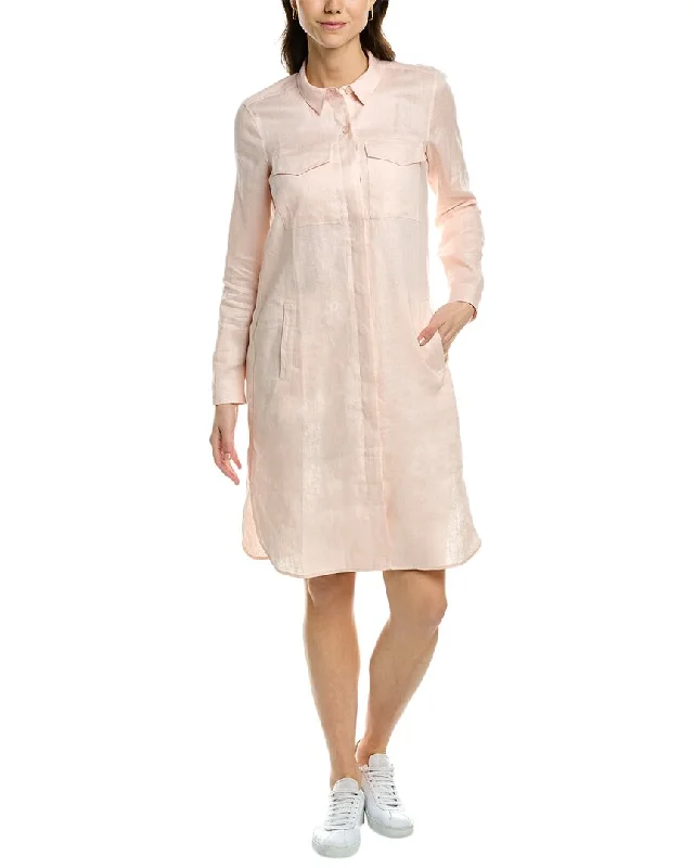 go>silk Linen Shirtdress