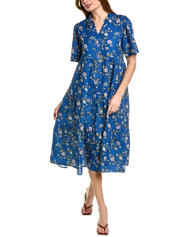 ANNA KAY Omanile Linen-Blend Shirtdress