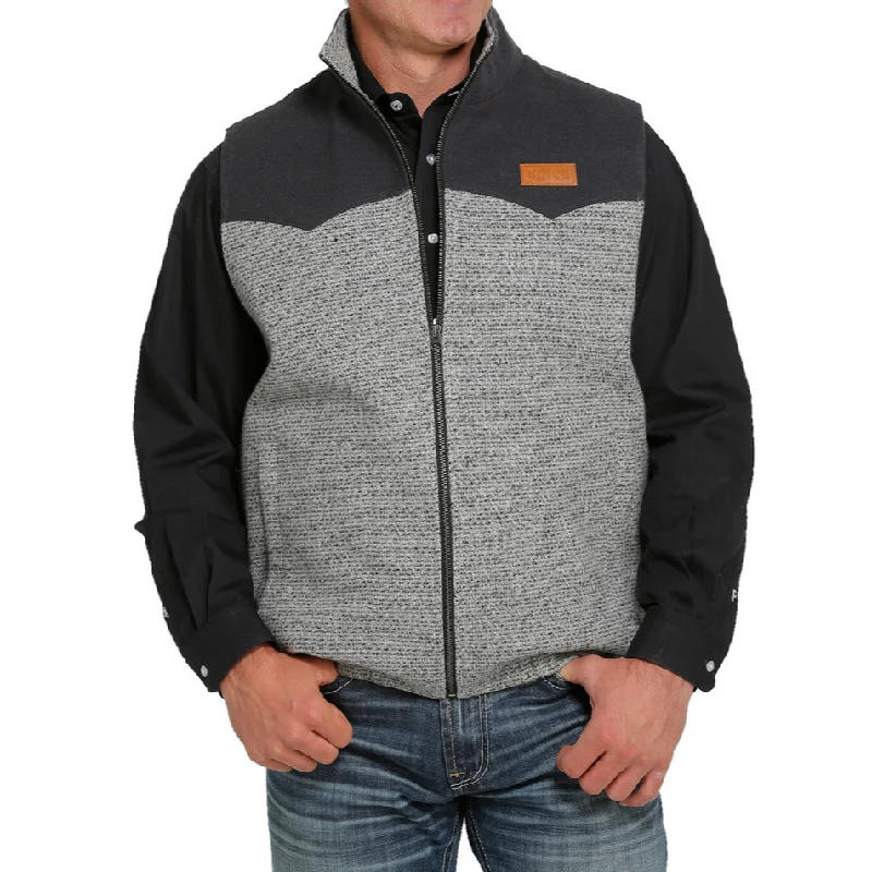 Cinch® Men's Grey Blanket Lined Poly-Wool Vest MWV1579001