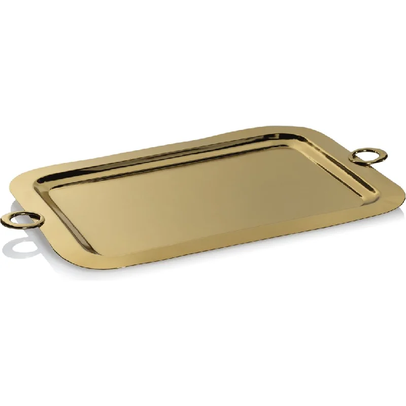 Ollie Gold Polished Brass Serving Tray