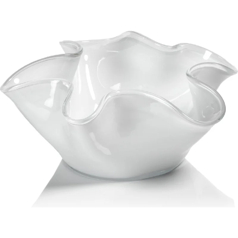 Vellerti 6"Tall Wave Glass Bowl