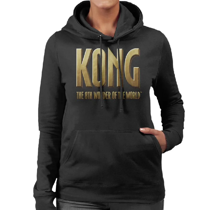 King Kong The 8th Wonder Of The World Logo Women's Hooded Sweatshirt