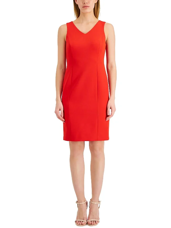 Womens Sleeveless Short Wear to Work Dress