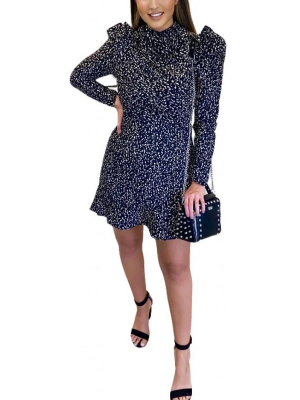 Womens Printed Short Mini Dress