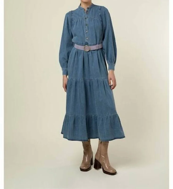 Lizzy Jean Dress in Blue