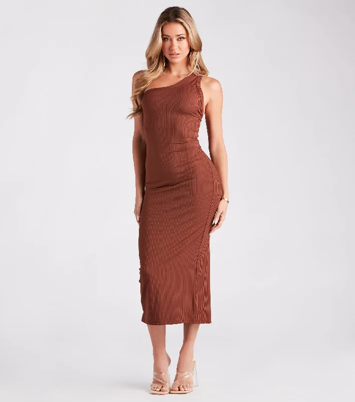 Flirt With Confidence Strappy Back Midi Dress