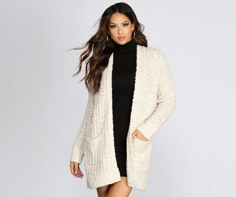 Sweet And Cozy Oversized Cardigan