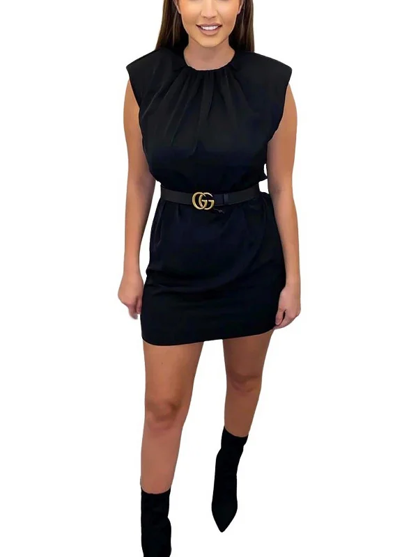 Womens Casual Mini Shift Dress