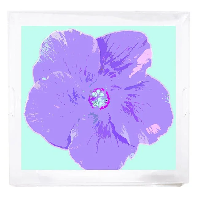 Hibiscus Wander 18x18 Acrylic Tray