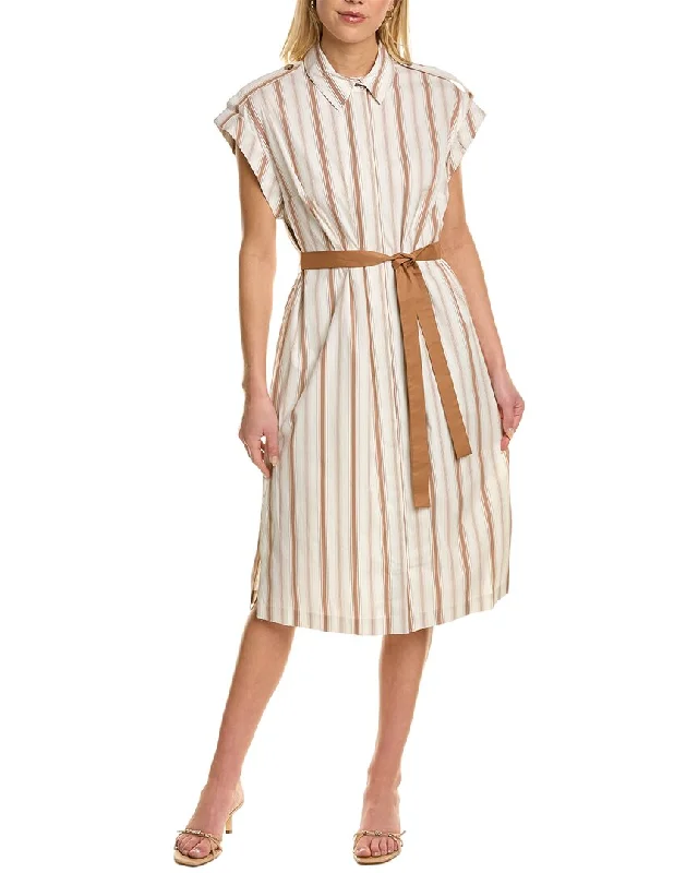 Peserico Tie Waist Shirtdress