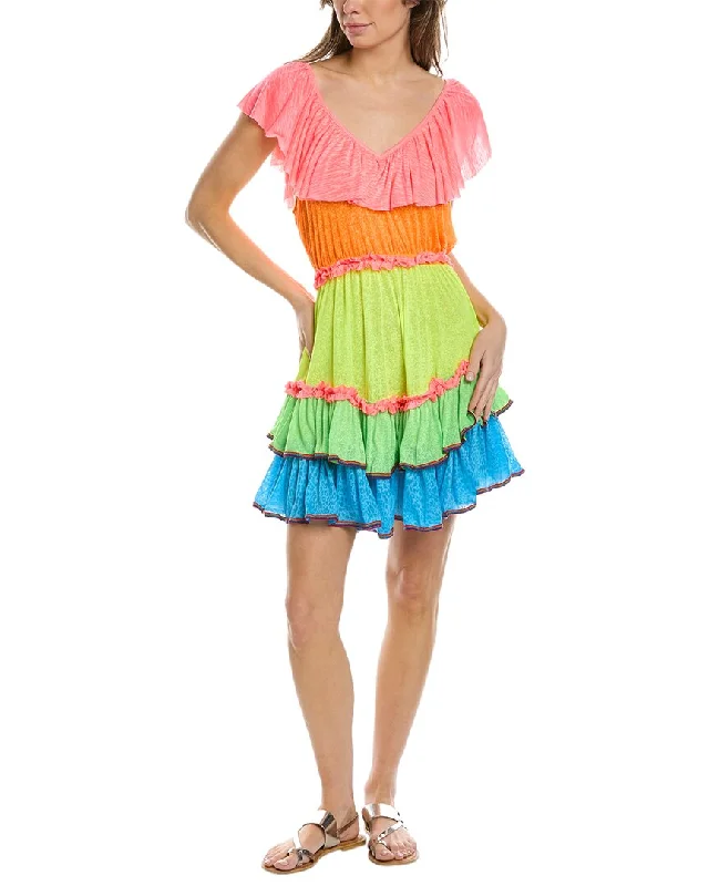 Pitusa Ruffle Mini Dress