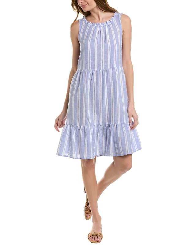 beachlunchlounge Linen-Blend A-Line Dress