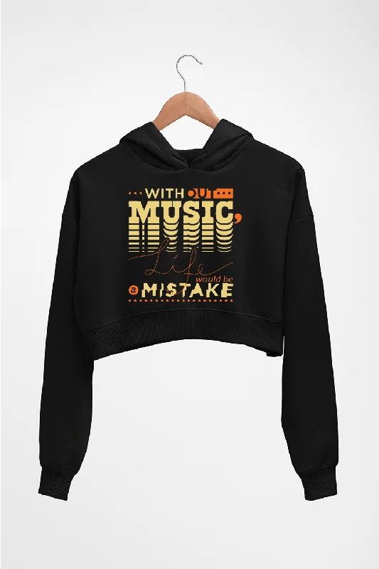 Music Crop HOODIE FOR WOMEN