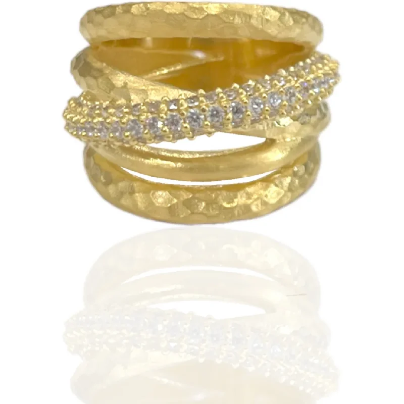 ALMORA LAYERED BAND RING